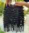 Lemoda Burmese Curly Bundles Human Hair 18 18 18 Inch 3 Bundles 100 Unprocessed 15A Virgin Raw Burmese Curly Bundle with Spiral Curls End Real Human Hair Extensions Quick Weave Natural Black