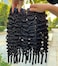 Lemoda Burmese Curly Bundles Human Hair 16 16 16 Inch 3 Bundles 100 Unprocessed 15A Virgin Raw Burmese Curly Bundle with Spiral Curls End Real Human Hair Extensions Quick Weave Natural Black