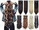 Lelinta 7Pcs 23 Thick Straight Full Head Clip in on Double Weft Hair Extensions Dark Brown
