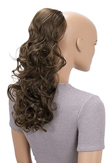 CAISHA 18 Hairpiece Ponytail Extensions Voluminous Wavy Brown PH18