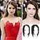 LesafeV Straight Silk Base Human Hair Topper One Piece Side Part Forehead Closure With Clips 30cmLeft Part Dark Brown