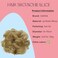 CAISHA Messy Scrunchie Bun Voluminous Wavy Hairpiece Heatresistant Synthetic Fibres Blond G29A