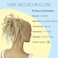 CAISHA XXL Hairpiece Scrunchie Updo Voluminous Slightly Wavy Messy Bun Light Blonde Mix G22F