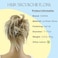 CAISHA XXL Hairpiece Scrunchie Updo Voluminous Slightly Wavy Messy Bun Blonde Mix G13F