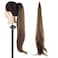 IMISSU Hair Extension Pony Tail Flexible Hair Ponytails Hairpieces Solid Brown