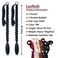 LyoRuSi 2 Pack Long DIY Braided Ponytail Extension with Hair Tie Straight Wrap Around Hair Extensions Ponytail1B