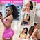 QGZ Ponytail Extension Drawstring Ponytail for Black Women 18 Inch Synthetic Long Afro Curly Fluffy Ponytail for Daily UseBlack