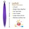 LyoRuSi 2 Pack Purple Ponytail Extension with Elastic Tie Straight Sleek Wrap Around Braid Ponytail 26 Inch Purple