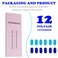 REDMENCO Colored Hair Extensions Clip In 12 Pieces 6 Blue 6 Teal Blue