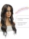 PANEWAY Wavy Curly Hair Topper 20inch Long Natural Brown With Highlights Clip In Synthetic Wiglets