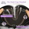 Eawwii Dark Brown Synthetic Hair Toppers for Women with Thinning 5x6 inch Large Base Coverage Clip in Wispy Bangs Upgraded Adjustable Bandage 24 Inch Long Layered