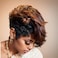 BeiSDWig BeiSD Short Black Wig with Mixed Brown Bangs Natural Short Haircuts for Women Synthetic Short Wigs for Black Women 7319