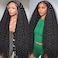 Lovelyworld 13X4 Deep Wave Lace Front Wigs Human Hair 30 inch 200 Density HD Deep Curly Lace Front Wig