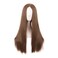 MapofBeauty 28 Inch70cm Women Special Long Straight Synthetic Wig Light Brown