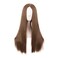 MapofBeauty 28 Inch70cm Women Special Long Straight Synthetic Wig Light Brown