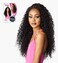 Sensationnel Instant Weave Half Wig 5 Synthetic Blendwig Adjustable Drawstring for Seamless Hair Blending 1 JETBLACK