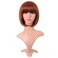 MapofBeauty 12 Inch 30 cm Fashion Lady Short Straight Synthetic Flat Bangs Bob Wig Ginger Orange