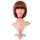 MapofBeauty 12 Inch 30 cm Fashion Lady Short Straight Synthetic Flat Bangs Bob Wig Ginger Orange