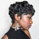 BOBCOO Pixie Cut Wig Short Wigs for Black Women Short Pixie cut Wigs for Black Women Natural Black