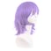 MapofBeauty 14 Inch35 cm Short Cosplay Wolf Tail Synthetic Side Bangs Party Wig Light Purple