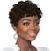 MOONSHOW Short Pixie Cut Wigs for Black Women Dark Brown Short Curly Pixie Wigs Brown Curly Wigs for Black Women Synthetic Pixie Haitcut Wig