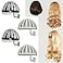 AUXPhome Plastic Wig Head Holders Hangers Wall Mounted Wig Stand 2 Black 2 White for Styling Drying Display