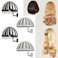 AUXPhome Plastic Wig Head Holders Hangers Wall Mounted Wig Stand 2 Black 2 White for Styling Drying Display
