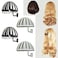 AUXPhome Plastic Wig Head Holders Hangers Wall Mounted Wig Stand 2 Black 2 White for Styling Drying Display