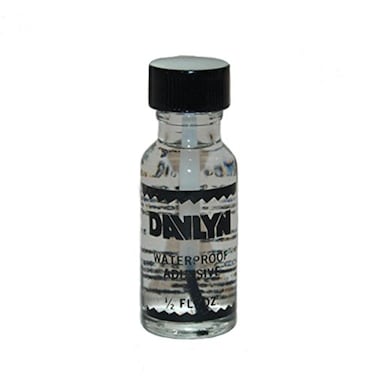 Davlyn Black Waterproof Adhesive for Wig and Toupee Clear Liquid Adhesive Wig Glue for Lace Front or Polyurethane Sweat Proof and Great for Oily Skin