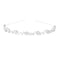 Vemonllas Womens Wedding Crystal Bridal Flower Leaves Crown Headband Tiara Headdress