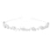 Vemonllas Womens Wedding Crystal Bridal Flower Leaves Crown Headband Tiara Headdress