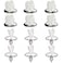 Tongcloud 12pcs 1920s Flapper Headband Costume Flapper Headpiece for Women Feather Headband for Gatsby Theme Party White