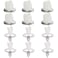 Tongcloud 12pcs 1920s Flapper Headband Costume Flapper Headpiece for Women Feather Headband for Gatsby Theme Party White