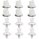 Tongcloud 12pcs 1920s Flapper Headband Costume Flapper Headpiece for Women Feather Headband for Gatsby Theme Party White