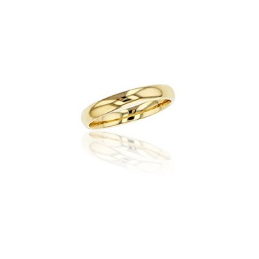 DECADENCE 10K Yellow Gold 3mm Polished Plain Wedding Band Size 10