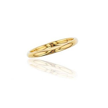 DECADENCE 10K Yellow Gold 2mm Polished Plain Wedding Band Size 8