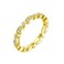 SILVERNANA Marquise Round Moissanite Wedding Band for Women Sterling Silver with Gold Plated Full Eternity Stackable Ring for Her Size 65