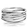 Sac Silver Oxidized Stacked Bar Knot Wide Wedding Ring New 925 Sterling Silver Open Band Size 8