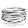 Sac Silver Oxidized Stacked Bar Knot Wide Wedding Ring New 925 Sterling Silver Open Band Size 8