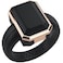 Rinfit Womens Silicone Rings Anniversary Ring or Promise Ring for Her Emerald Rubber Wedding Bands BlackMetal Rose Gold Size 7