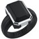 Rinfit Womens Silicone Rings Anniversary Ring or Promise Ring for Her Emerald Rubber Wedding Bands BlackMetal Silver Size 6