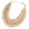 BOBIYA Wide Fishtail Headband for Women Synthetic Hair Plaited Braids Elastic Stretch Fishtail Headband Honey Blonde