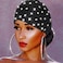 GORTIN Sparkle Rhinestones Headband Black African Head Wraps Crystal Stretch Head scarf for Women