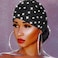 GORTIN Sparkle Rhinestones Headband Black African Head Wraps Crystal Stretch Head scarf for Women