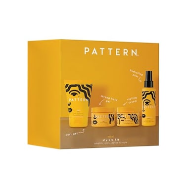 PATTERN Beauty Mini Stylers Kit 3 fl oz for Curly Coily Tight Textured Hair Includes Hydrating Mist Curl Gel Styling Cream Strong Hold Gel