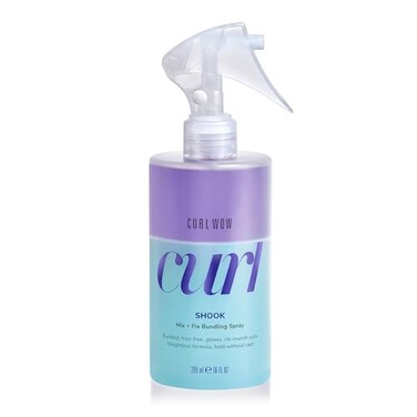 COLOR WOW Curl Wow Shook Mix Fix Bundling Spray Shaketoactivate spray combines powerful hydrators crunchfree polymers for perfectly defined glossy frizzfree curls