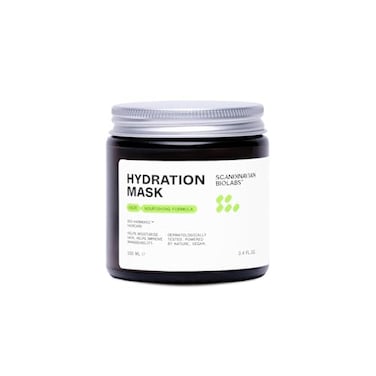 Scandinavian Biolabs Hydration Mask Deep Moisture Enhances Shine Frizz Damage Control Immediate Hydration PlantBased Oils Blend Suitable for All Hair Types 100 mL 34 Oz