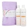 Curly Girl Shampoo Conditioner Anti Frizz Microfiber Towel Set Lavender