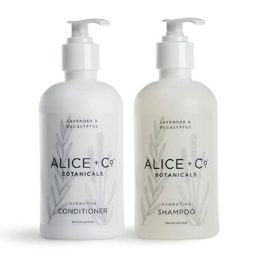 AliceCo. Alice Co Shampoo Conditioner Lavender Eucalyptus Fairfield by Marriott Hotel Bath Amenities 85 oz Bottles Hair Care Set