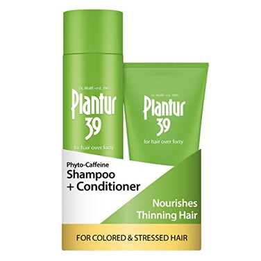 Plantur 39 PhytoCaffeine Shampoo and Conditioner Set for Colored Stressed Hair 845 fl oz and 507 fl oz